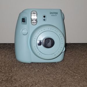 Ice Blue Fujifilm Instax mini 9 camera
